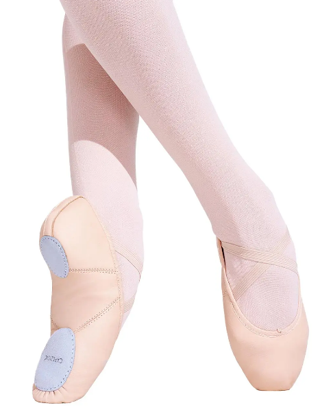 Leather split sole ballet shoes sale